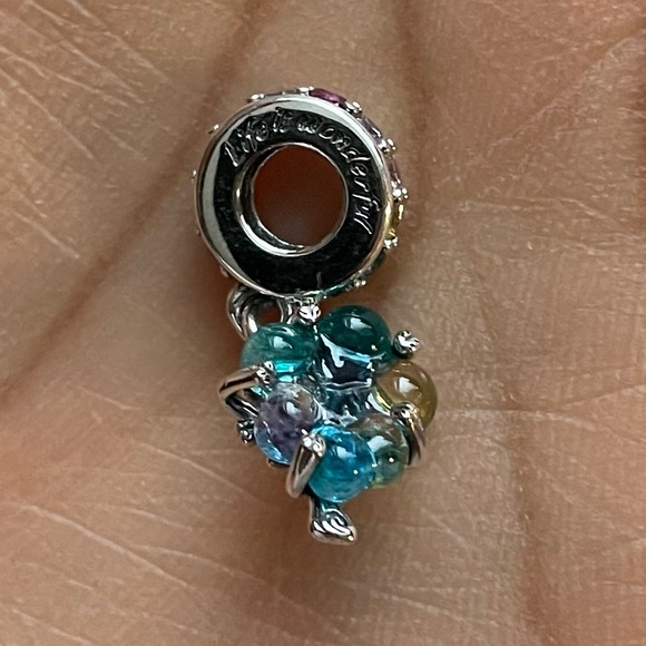 NWOT Togetherness Tree Murano Glass Dangle Charm Jewelry Silver 925 - Picture 3 of 8